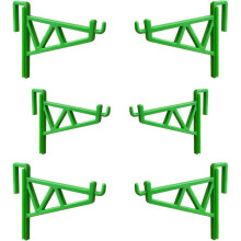 (Green) 6pcs Beehive Frame Holder, Beekeeping Bee Frame Holder Beehive Hanger Apiarist Tool Accessory for Honey Harvesting & Inspection