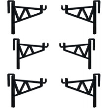 (BLack) 6pcs Beehive Frame Holder, Beekeeping Bee Frame Holder Beehive Hanger Apiarist Tool Accessory for Honey Harvesting & Inspection