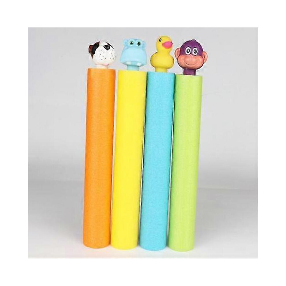 (A)4pcs Foam Water Pistols for Kids, Foam Water Gun Water Squirter Gun 35ft Water Squirters for Kids Water Blaster Soaker Gun