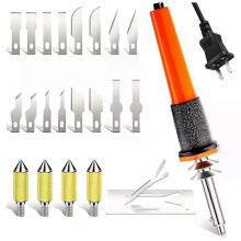 Kit di utensili da taglio per stencil elettrici a caldo da 22 pezzi con 16 lame per taglierina elettrica