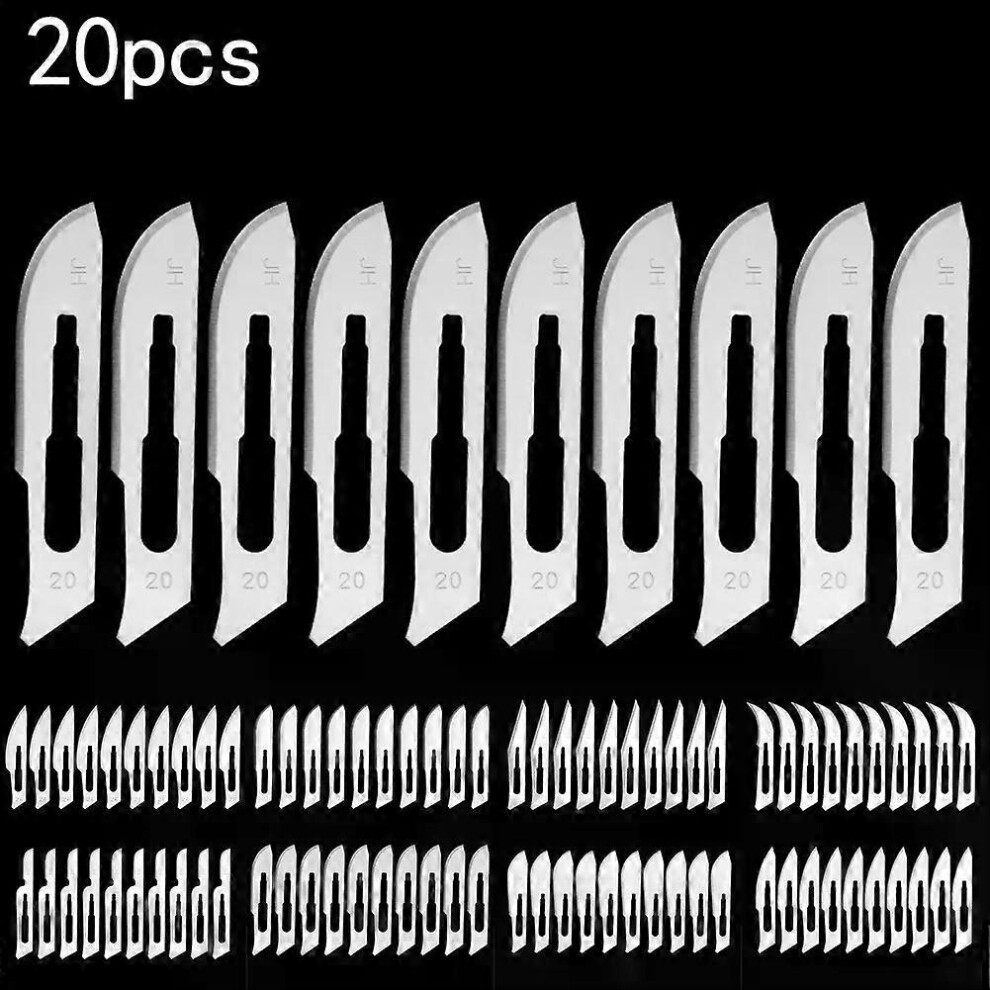 Lames en acier SK-5, 20 pièces, 10, 11, 12, 15, 20, 22, 23/24, pour gravure et sculpture sur bois, matériel