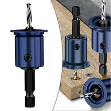 1 punta da trapano con gambo da 8 mm, limitatore di nucleo, svasatore, fresa, utensile per lavorazione