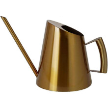 (As show, One size) Stainless Steel Watering Can - Long Narrow Nozzle 400ml Gold