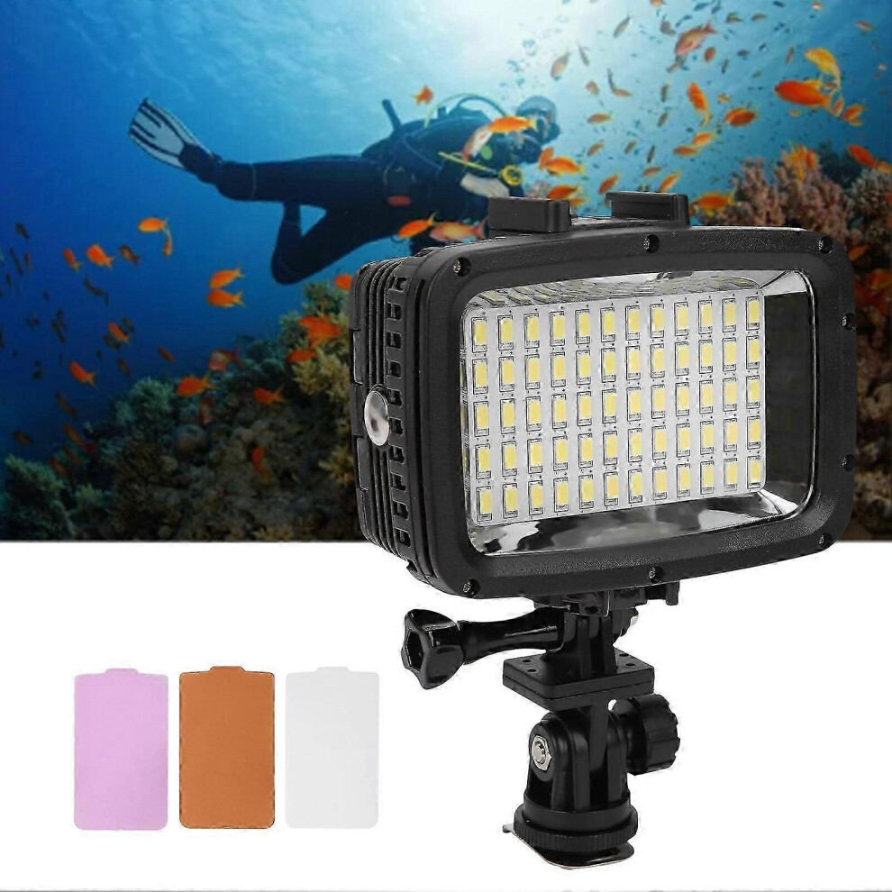 (As Show, One Size) 40M Waterproof Video Fill Underwater Camera Submersible 5500-6000K Photo Ing For Gopro Hero 10 9 8 / Slr Camera Light 4631898267587