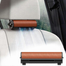 (Brown) USB Car Fans, Car Cooling Fan, Car Seat Cooling Fan, 3 Speeds Strong USB Fan with Adjustable Strap for SUV Truck