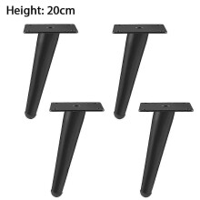 (As show, One size) 4pcs Furniture Feet Iron Rust-proof Tapered Furniture Legs For Coffee Table