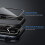 (As show, One size) [2 Pack]45mm Case With Screen Protector, Hard Pc Protective Cover Tempered Glass Protector Accessories(black+clear) 2