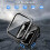 (As show, One size) [2 Pack]45mm Case With Screen Protector, Hard Pc Protective Cover Tempered Glass Protector Accessories(black+clear) 3
