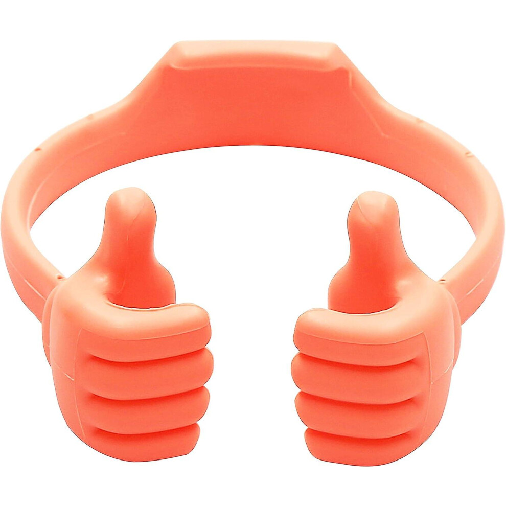 (As Show, One Size) Universal Flexible Thumb Smartphone Tablet Mount Holder - Light/Red 4631153601378