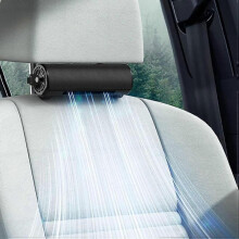 (Black) USB Car Fans, Car Cooling Fan, Car Seat Cooling Fan, 3 Speeds Strong USB Fan with Adjustable Strap for SUV Truck