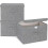 (As show, One size) Fabric Storage Boxes With Lids 3Pcs - Foldable Linen Boxes for Wardrobe 372425cm 1