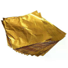 100 pezzi di caramelle quadrate, caramelle al cioccolato, lecca-lecca, involucri di carta stagnola color