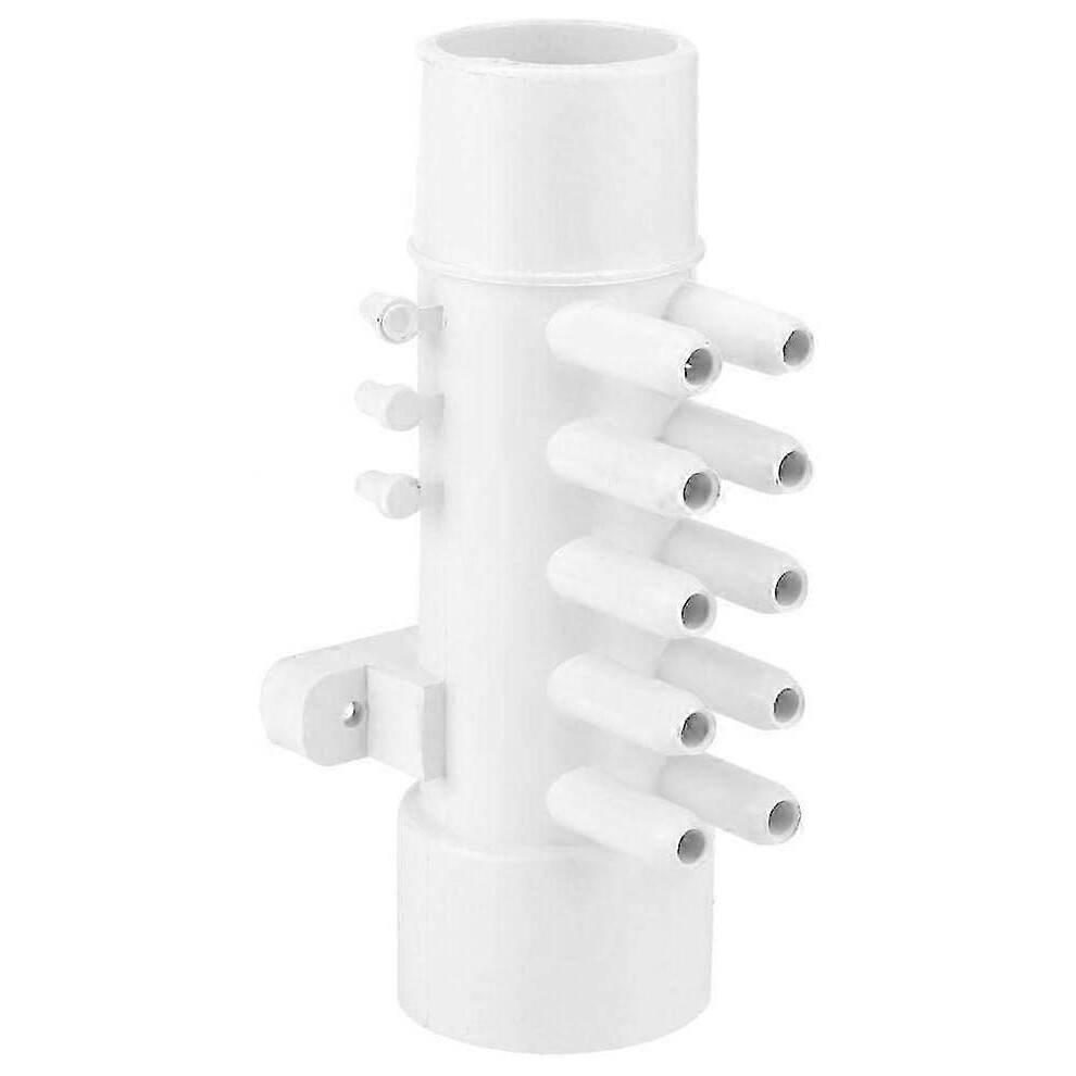 (As Show, One Size) 10 Port Pvc Plumbing Manifold For Swimming Pools And Hot Tubs - 1.5In 10Mm 4631898274653