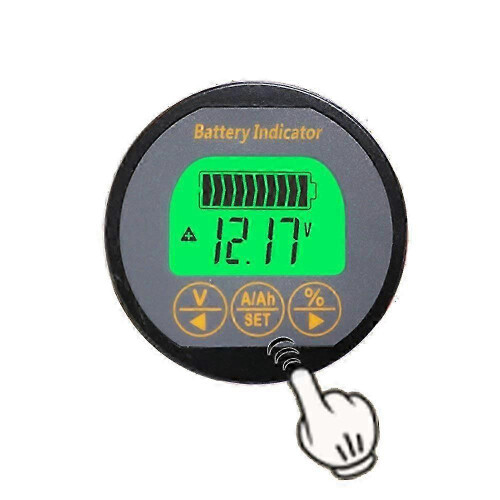 (As show, One size) Voltmeter Ammeter Voltage Current Meter 80V 50A Caravan RV Auto Car 2