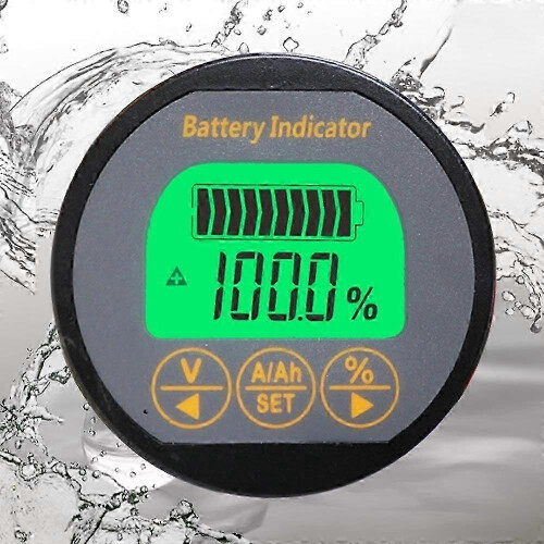 (As show, One size) Voltmeter Ammeter Voltage Current Meter 80V 50A Caravan RV Auto Car 1
