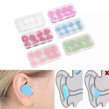 8 τεμάχια/κουτί σιλικόνης ακουστικά χυτευόμενα ωτοασπίδ