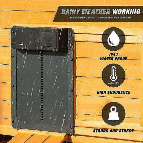 (As show, One size) Automatic Chicken Coop Door with Light Sensor 1