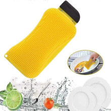 (As show, One size) Silicone Dishwashing Sponge - Multi-Function Cleaning Brush for Kitchen