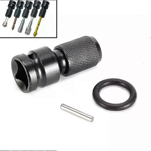 Drill Chuck Converter Socket Adapter Hex Shank 1/2Drive To 1/4 Impact Drilling Bits Driver Quick Load