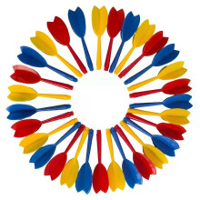 10/30 piezas de plumas de dardos integrales de 6 mm, colas de rosca, alas, dardos, hojas de dardos,