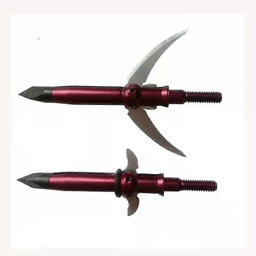 6/12 τεμάχια λεπίδα τοξοβολίας Broadhead 100 Grain Arrowhead Σταθερή 2 λεπί
