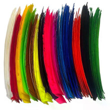50 pezzi di piume naturali, piume lunghe, piume di freccia multicolori, piume di tacchino vere a tutta