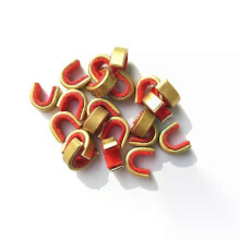 Lot de 20, 50 ou 100 cordes pour flèches de tir à l'arc, clip de boucle, point d'encochage en cuivre,