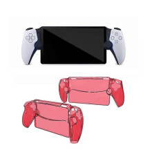 (Red) Clear Case Compatible with PS Portal Gaming Handheld, Ultra Thin Hard PC Anti-Scratch Protective Cover, Not Easy to Yellow