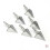 3/6/12pcs Τοξοβολία 3 Σταθερή Broadhead 100 Grain Ανοξείδωτο Κράμα Ar 1
