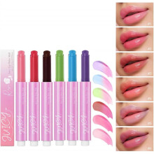 (6Pcs) Color Changing Lip Balms, Juicy Lip Balm, Moisturizing PH Color Changing Lipstick, Long Lasting Lip Care, Gifts for Women