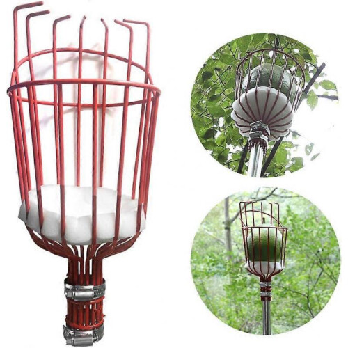 Fruit Picker Tool, 160cm Apple Picker Pole with Basket Adjustable, Long Handle, Fruits Catcher Tree Picker 2