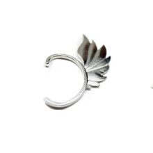 (Oro) Orecchini a clip con ali a forma di catena da fata in stile punk, per uomo e donna, regalo di