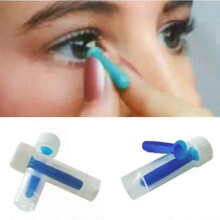 Prácticos insertadores de lentes de contacto de silicona con ventosas pequeñas para quitarlos.