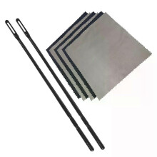 Varilla de limpieza para flauta A71P + 6 paños de limpieza. Kit de limpieza para flautas de viento,