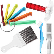 5 Pieces Air Conditioner Fin Cleaner Set, Fin Comb Condenser Fin Straightener Brush, Evaporator Radiator Repair Clean Set