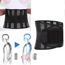 Back Brace Breathable Lumbar Support Belt Adjustable Straps Back Belt Lower Back Waist Brace for Men