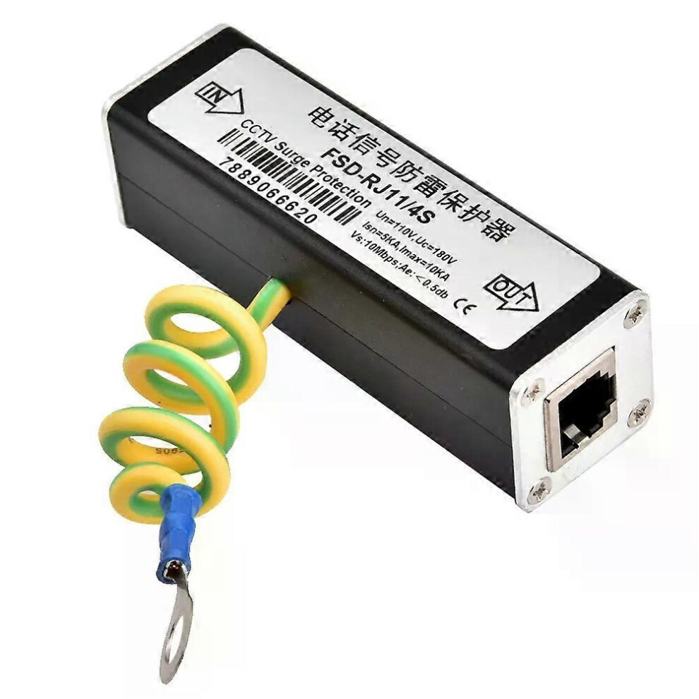 Parafoudre RJ11 pour téléphone, fax, parafoudre, dispositif de protection contre la foudre, 110 V