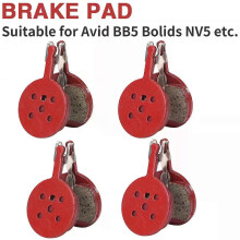 Lot de 4/3/2/1 paires de plaquettes de frein à disque semi-métalliques en résine pour VTT, pour freins
