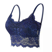 Nuevos sujetadores de encaje para mujer, top cómodo, bralette femenino con agujeros, lencería inalámbrica,