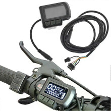 Para controlador de bicicleta eléctrica EN06 con pantalla digital admite configuraciones de voltaje