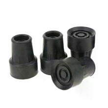 Embouts de canne antidérapants en caoutchouc (16 mm) 4 pièces, coussinets de protection pour cannes