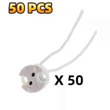 (50pcsGU10) 50 Pcs MR16 GU10 Base de lampe Douille de support de lumière Adaptateur de connecteur en