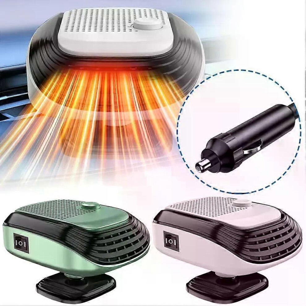 Chauffage rapide pour voiture en hiver, ventilateur électrique chauffant 120 W, désembuage de pare-brise,