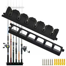 1PC 6-hole Fishing Rod Storage Rack Wall-mounted Holder Storage Bracket for Thick Fishing Rods Hand