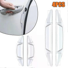 Lot de 4 bandes de protection pour portières de voiture, protection contre les rayures, autocollants