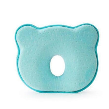 (Blue) Baby Head Shaping Pillow, Newborn Pillow to Prevent Flat Head, Children's Decorative Pillow, Portable Breathable Memory Foam Pillow