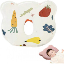 (Colorful) Baby Head Shaping Pillow, Newborn Pillow to Prevent Flat Head, Children's Decorative Pillow, Portable Breathable Memory Foam Pillow