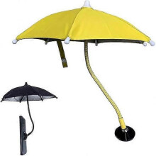 (Yellow) Magnetic Phone Umbrella for Sun, 360 Rotation Phone Umbrella for Sun Shade, Outdoor Anti-Glare Cell Phone Sunshade Holder