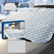 Magnetic Anti-snow Shieldcover, Car Windshield Cover for Ice Snow, Magnetic Windshield Snow Cover, Winter Frost Guard Window Cover for Most Cars