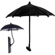 (Black) Magnetic Phone Umbrella for Sun, 360 Rotation Phone Umbrella for Sun Shade, Outdoor Anti-Glare Cell Phone Sunshade Holder